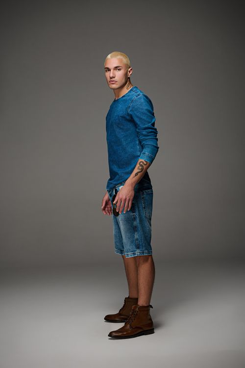 Bermuda Jeans Masculina Patogê BE39554