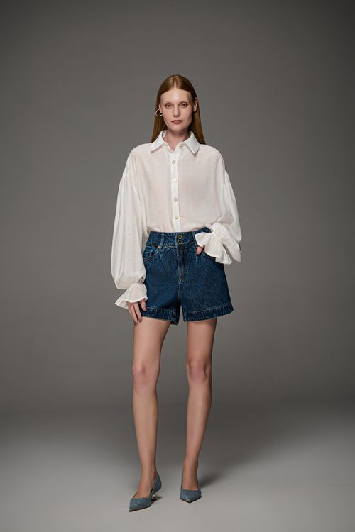 Bermuda Jeans New Boyfriend Feminina Patogê BE39619