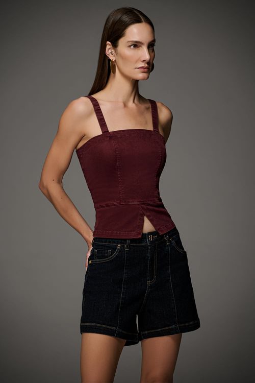 Bermuda Jeans New Boyfriend Feminina Patogê BE39662