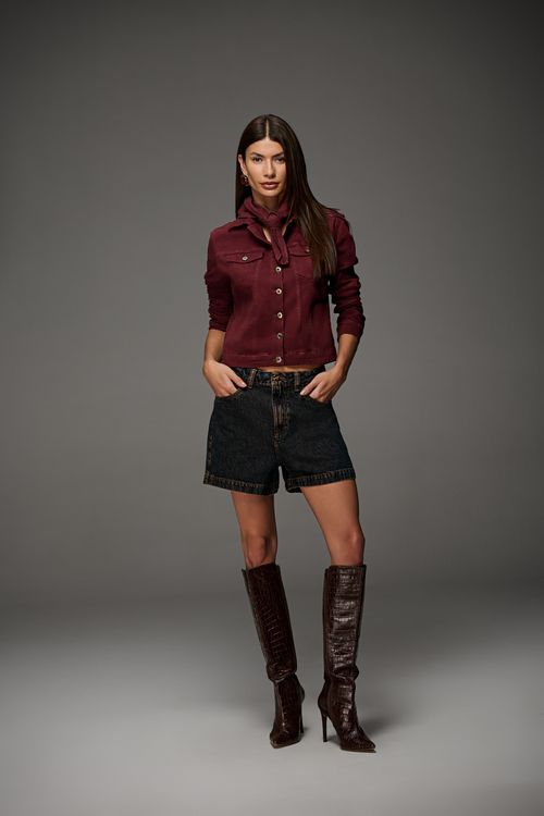 Bermuda Jeans Mom Feminina Patogê BE39665