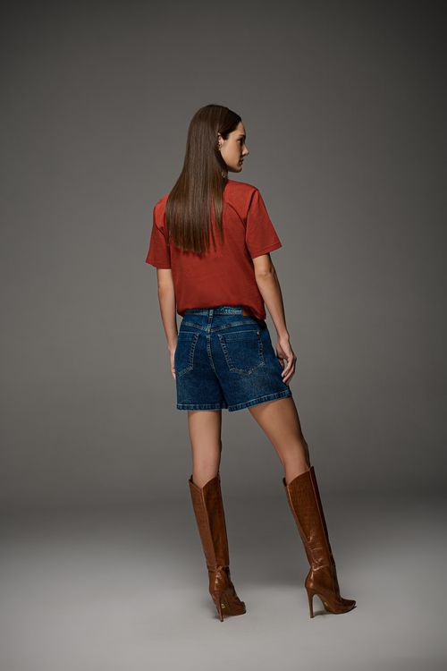 Bermuda Jeans New Boyfriend Feminina Patogê BE39683