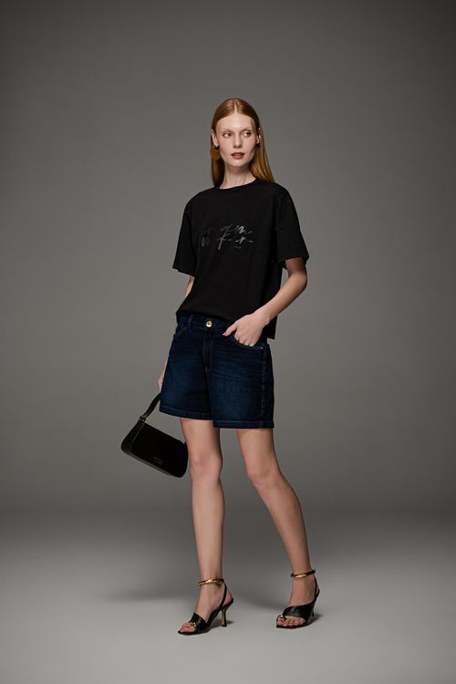 Bermuda Jeans Boyfriend Feminina Patogê BE50001