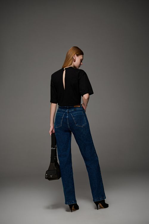 Calça Jeans Reta Feminina Patogê CL39630