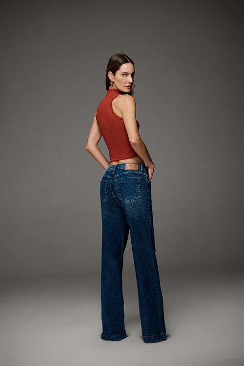 Calça Jeans Wide Leg Feminina Patogê CL39682