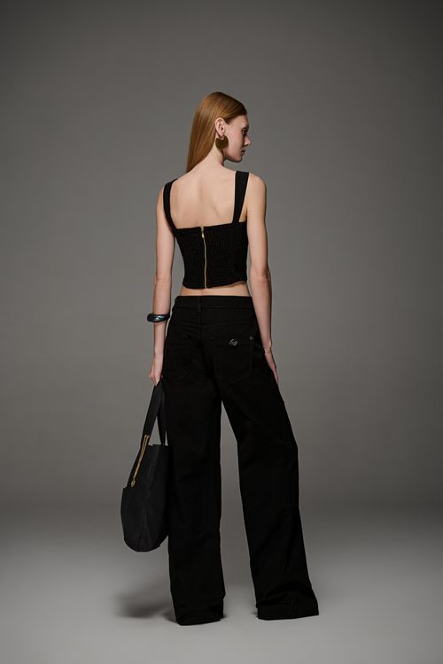 Calça Sarja Wide Leg Feminina Patogê CL39858