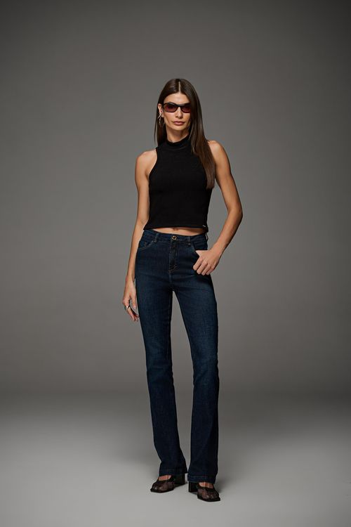 Calça Jeans Boot Feminina Patogê Cintura Alta (G4) CL50005