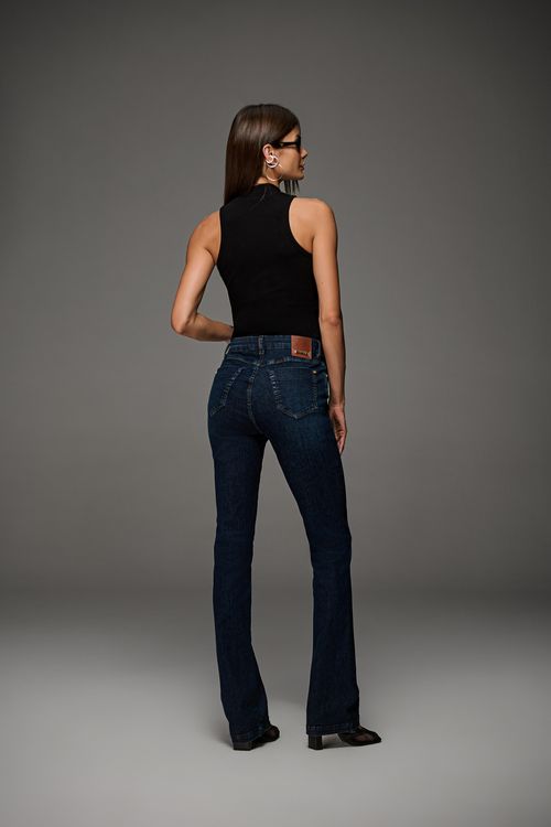 Calça Jeans Boot Feminina Patogê Cintura Alta (G4) CL50005