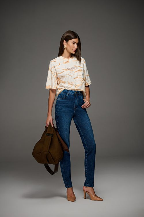 Calça Jeans Mom Feminina Patogê CL50011