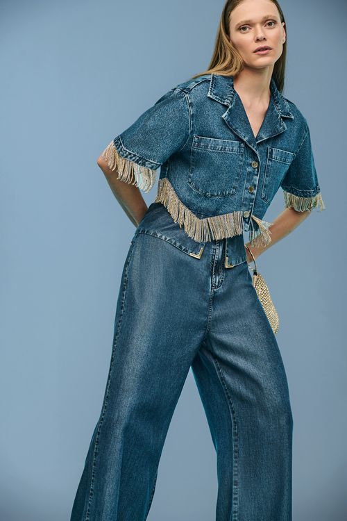 Jaqueta Jeans Feminina Patogê Jq39360