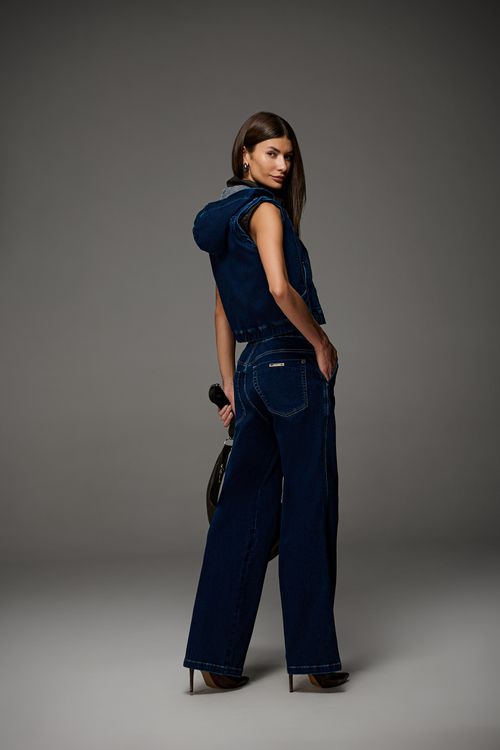 Calça Jeans Reta Feminina Patogê CL39625