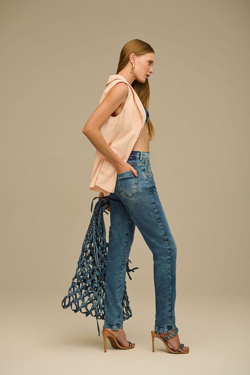 Calça Jeans Mom Feminina Patogê CL39469