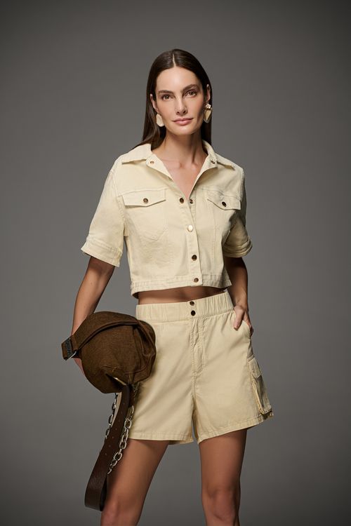 Jaqueta Sarja Feminina Patogê JQ39829