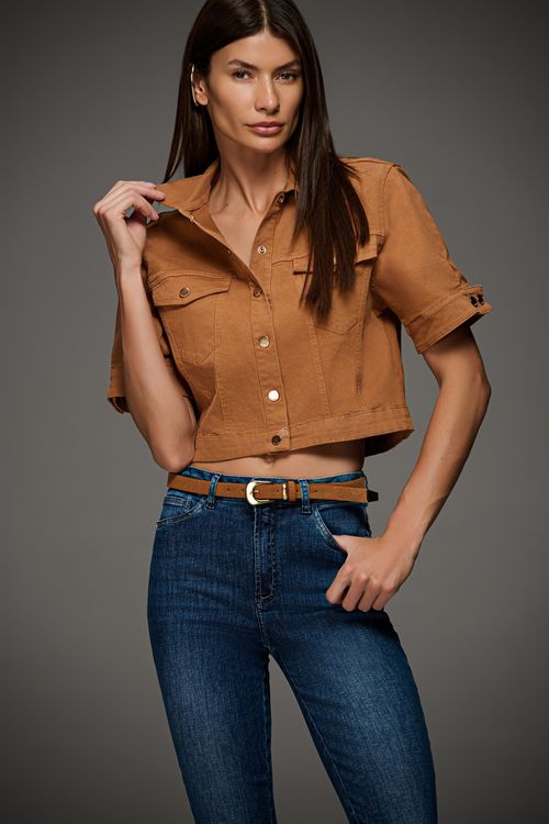 Jaqueta Sarja Feminina Patogê JQ39829