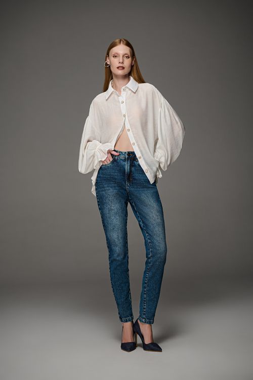 Calça Jeans Mom Feminina Patogê CL39624