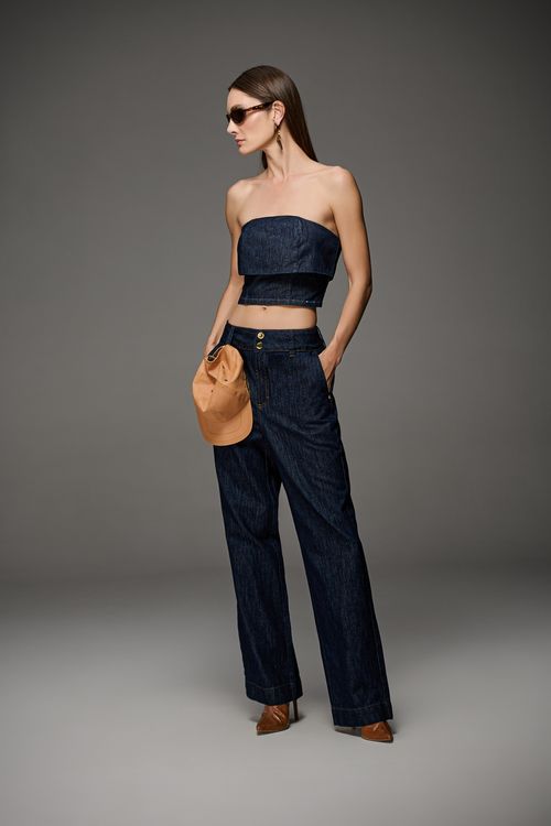 Top Jeans Feminina Patogê TP39616