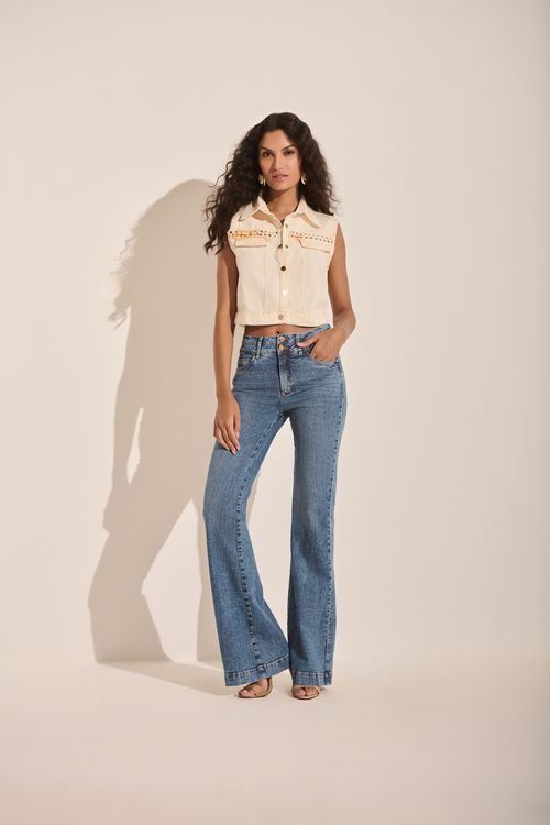 Calça Jeans Feminina Flare Patogê CL50351