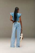 Calça Jeans Wide Leg Over Patogê CL90045