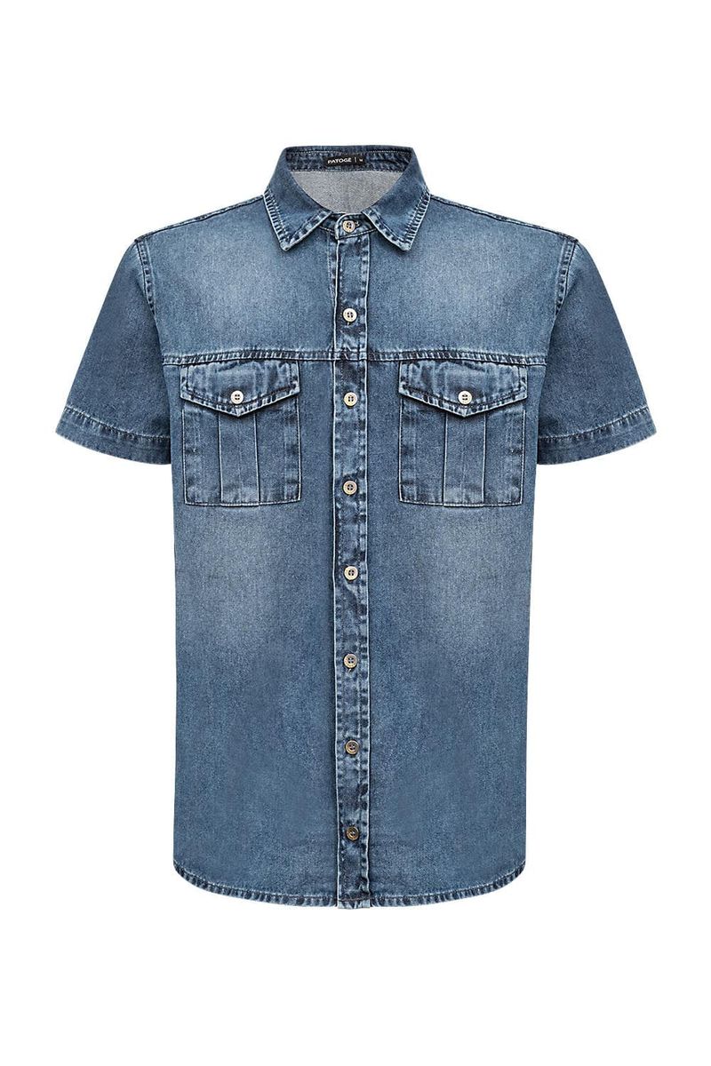 Camisa Jeans Masculina Patogê CA39473