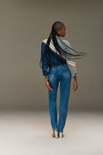 Calça Jeans Reta Feminina Patogê cintura alta (G3) CL90034