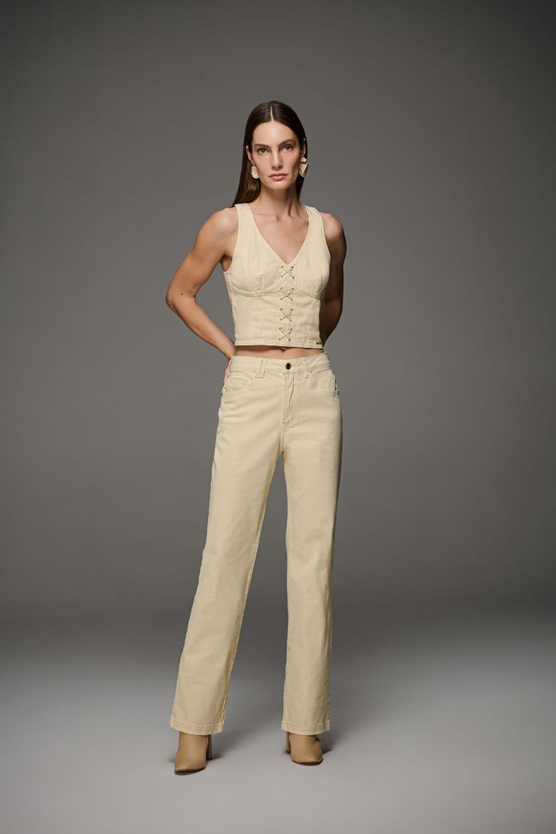 Calça Sarja Reta Feminina Patogê CL39828