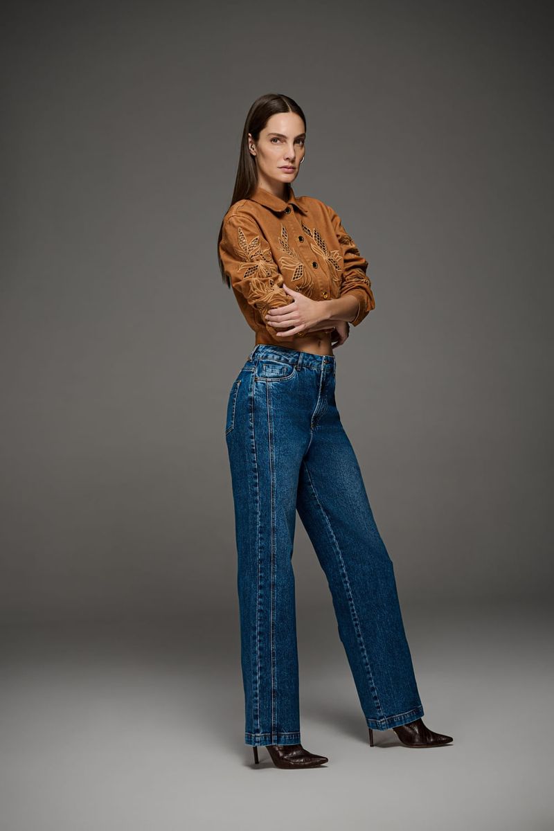 Calça Jeans Reta Feminina Patogê CL39673
