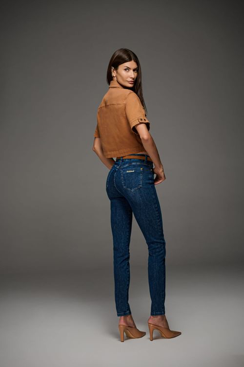 Calça Jeans Skinny Com cinto  Patogê Cintura Alta (G4) CL39695