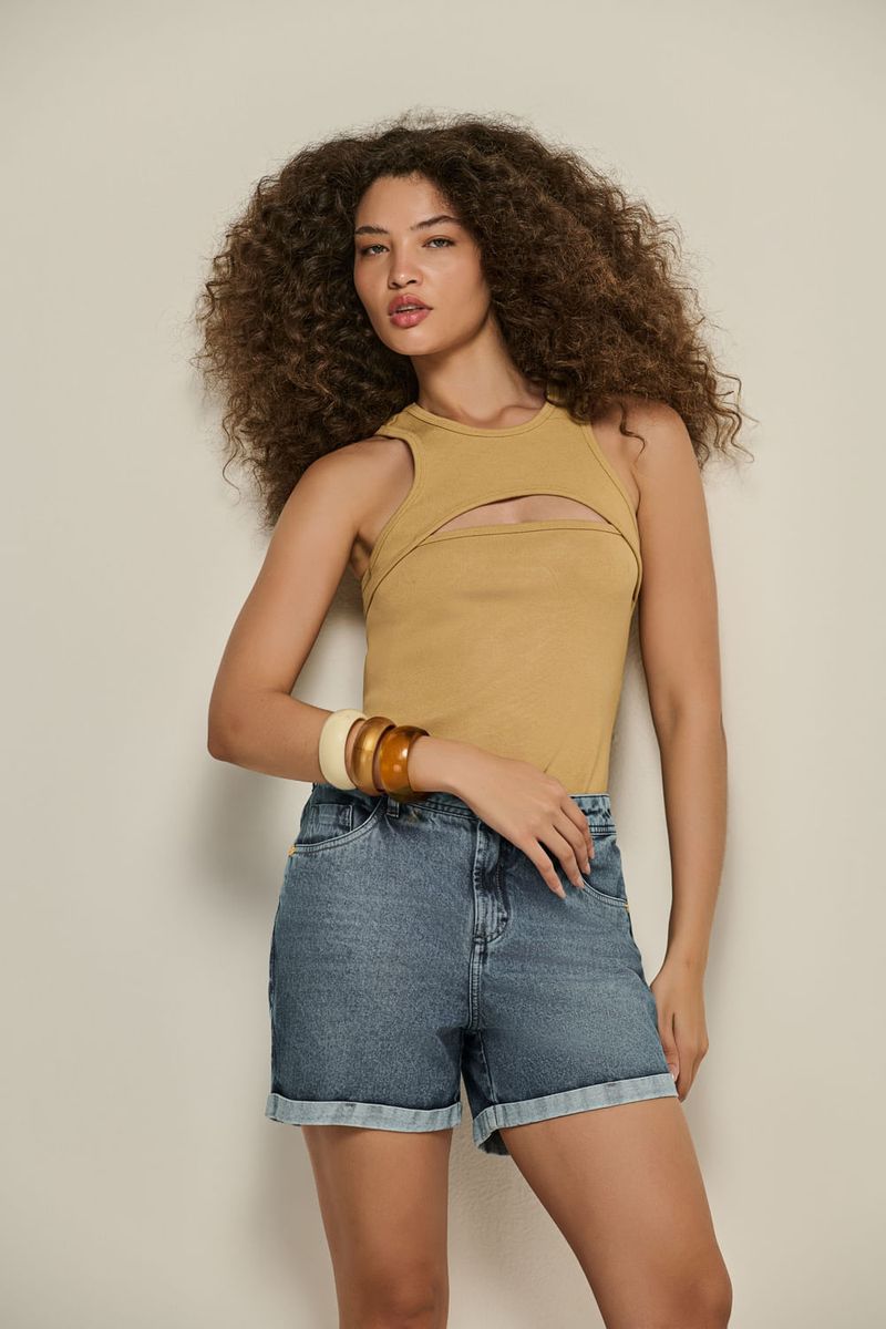 Bermuda Jeans New Boyfriend Feminina Patogê BE39366