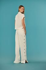 Calça Sarja Wide Leg Feminina Patogê CL39952
