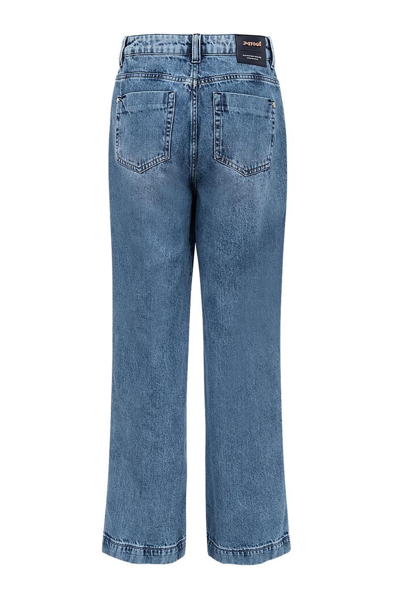 Calça Jeans Reta Over Feminina Patogê CL39493