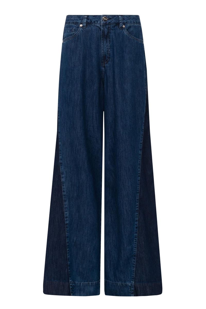 Calça Wide Jeans Leg Over Feminina Patogê CL39647