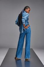 Calça Jeans Wide Leg Feminina Patogê Cintura Alta (G4) CL90010