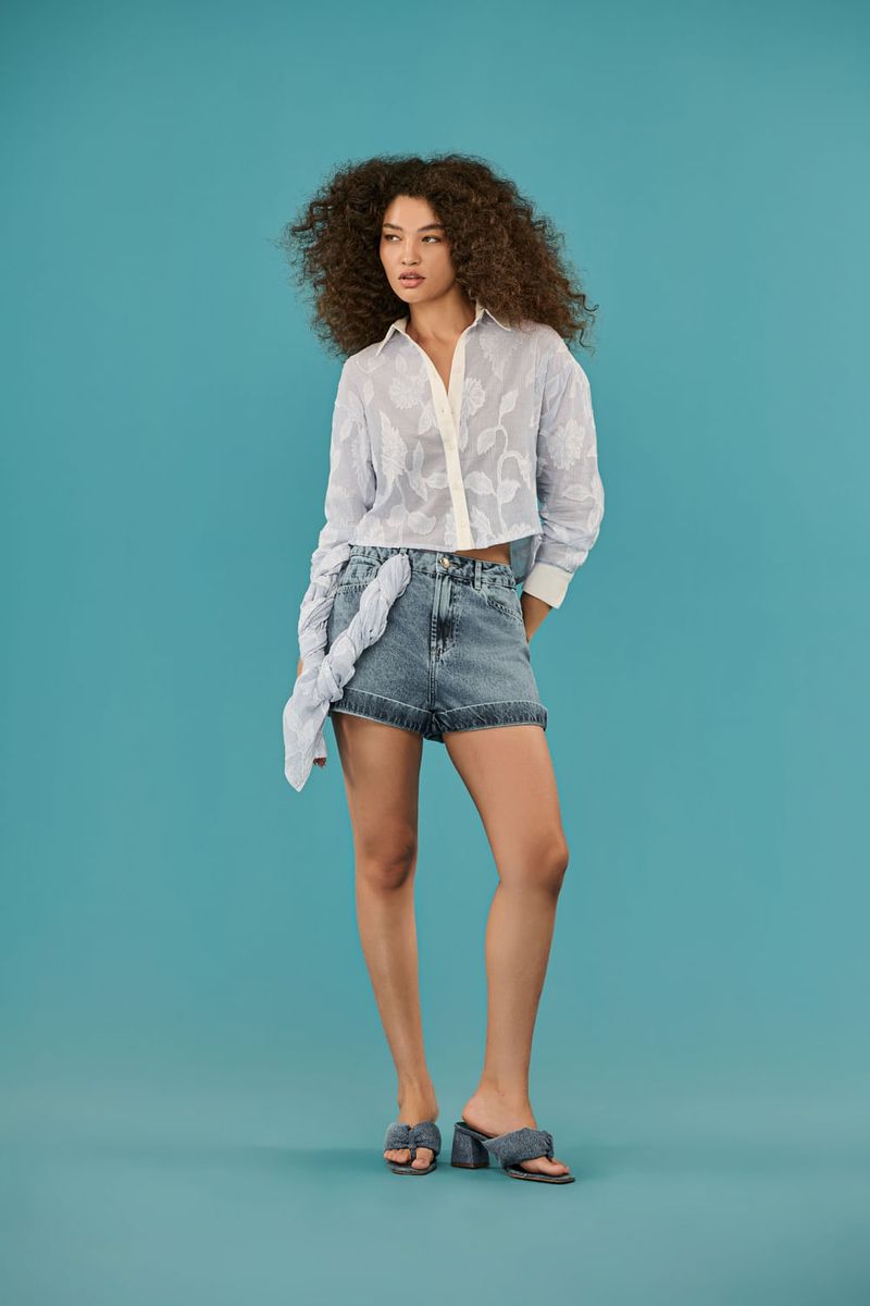 Bermuda Jeans Mom Feminina Patogê BE90053
