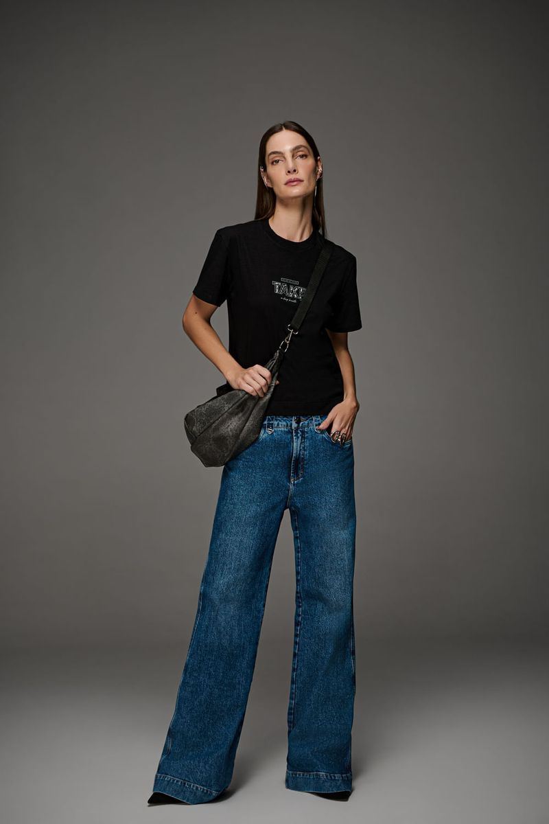 Calça Jeans Wide Leg Feminina Patogê CL39648